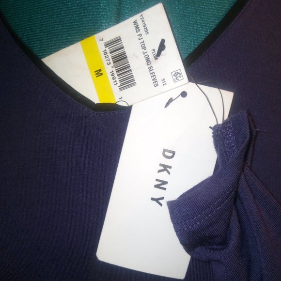NWT DKNY Jersey Loungewear Top Sz M - Picture 7 of 7